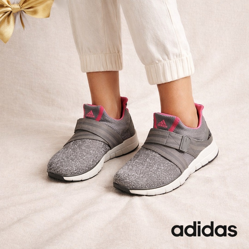 Adidas Climacool Golf Shoes Velcro Gray Pink